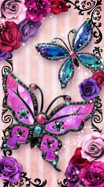 Download Neon Butterfly Live Wallpapers Download Butterfly 3d Wallpaper Download 320x480 Download Hd Wallpaper Wallpapertip