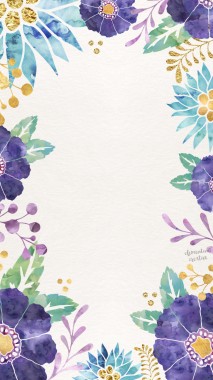 バラの水彩画の花のフレーム 壁紙価格表 570x738 Wallpapertip